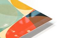 Urban Geometry Retro Shapes Dynamic Pattern HD Metal print