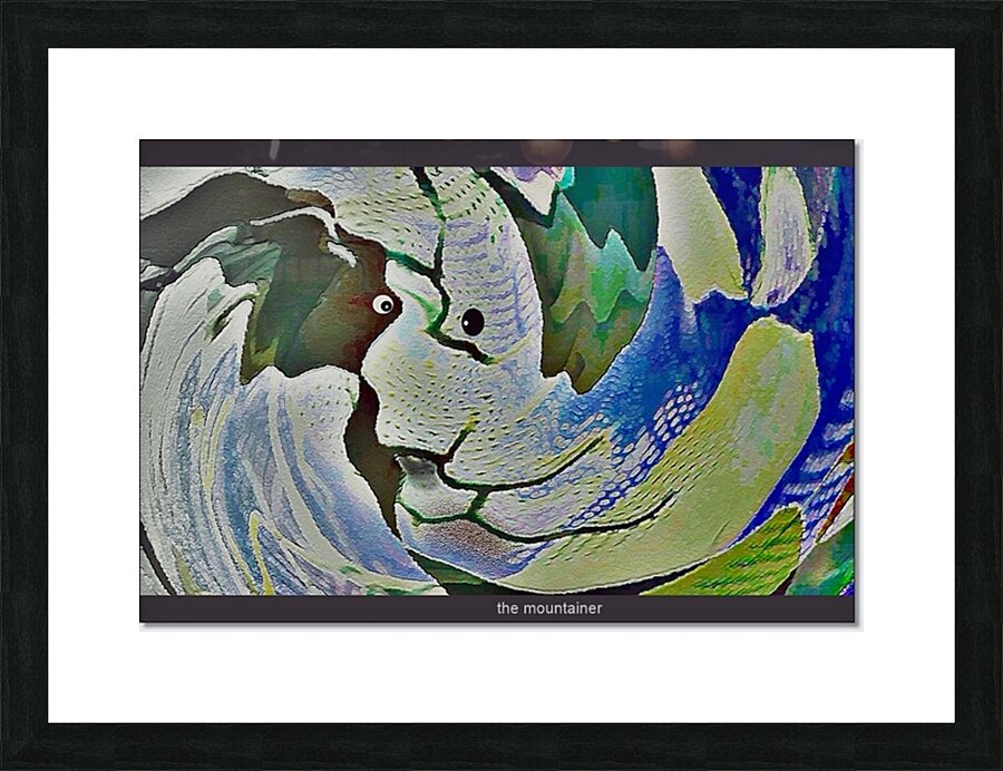 5. the mountainer Picture Frame print
