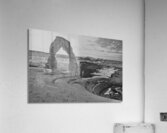 Delicate Arch BW Winter Acrylic Print
