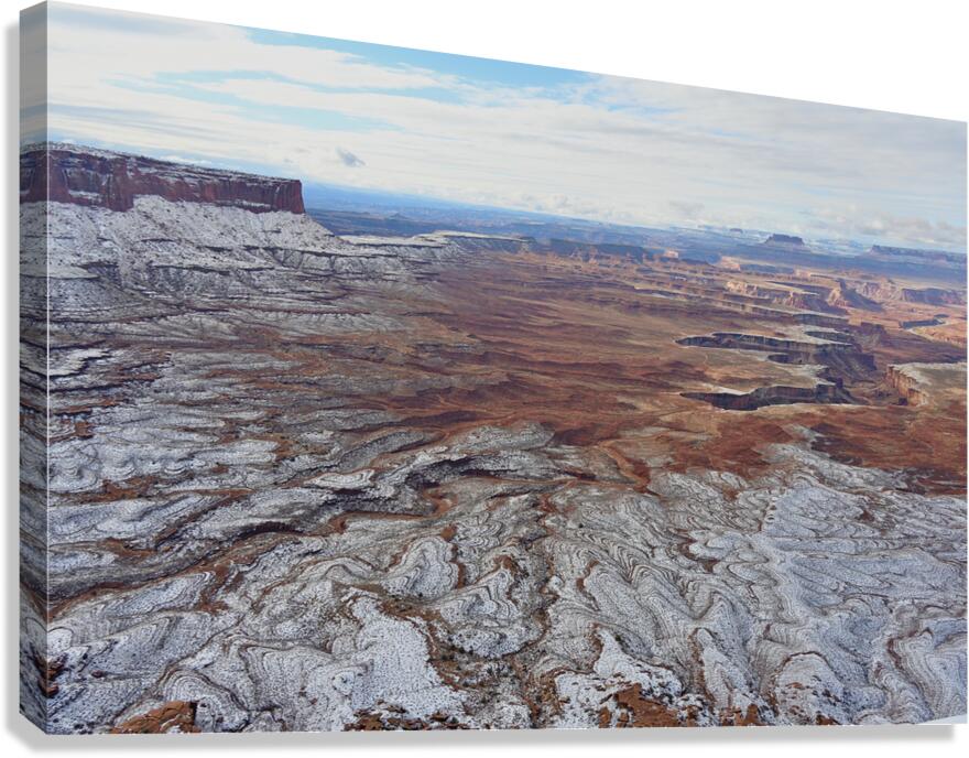 Candlestick overlook Winter CNY Canvas Print