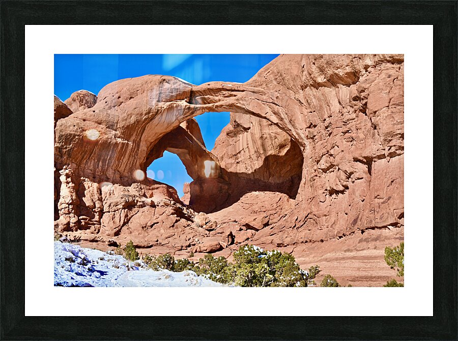 Double Arch Winter Picture Frame print