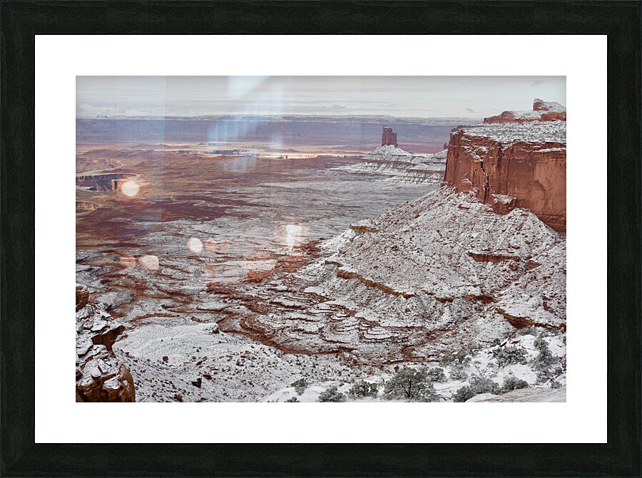 Candlestick Tower Winter CNY Picture Frame print