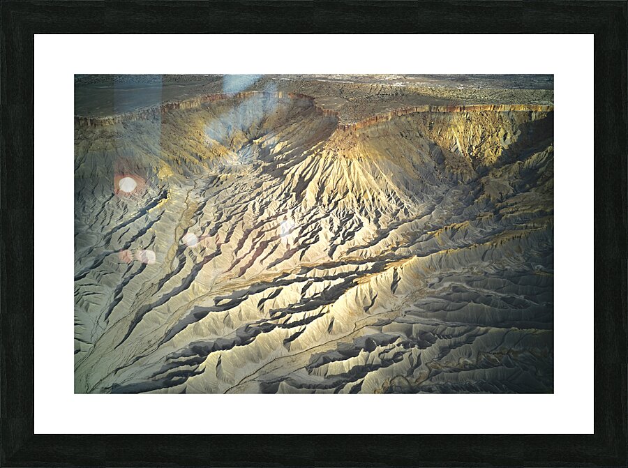 N Caineville Mesa light through Clouds Picture Frame print