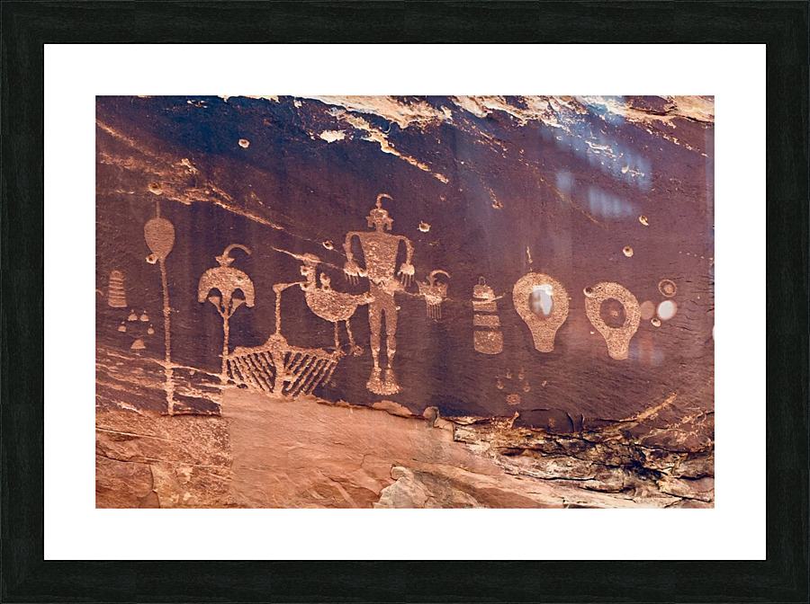 Arches Petroglyph Panel Picture Frame print