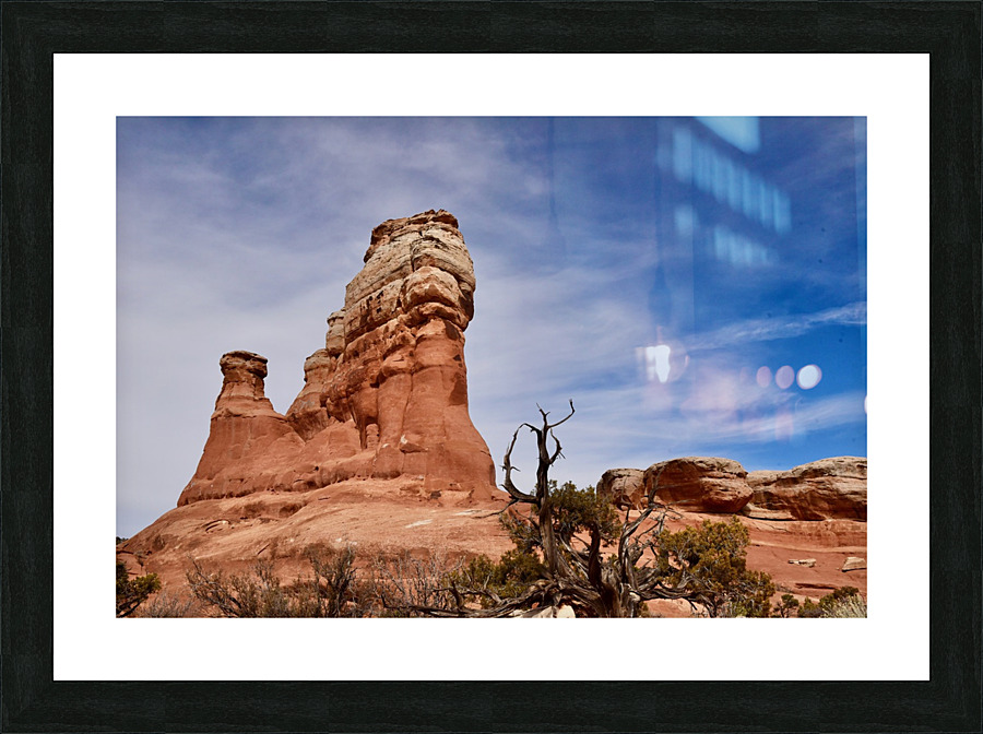 Arches Rock Tower Picture Frame print
