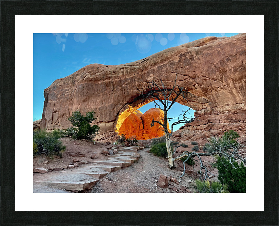 North Window Arch Picture Frame print