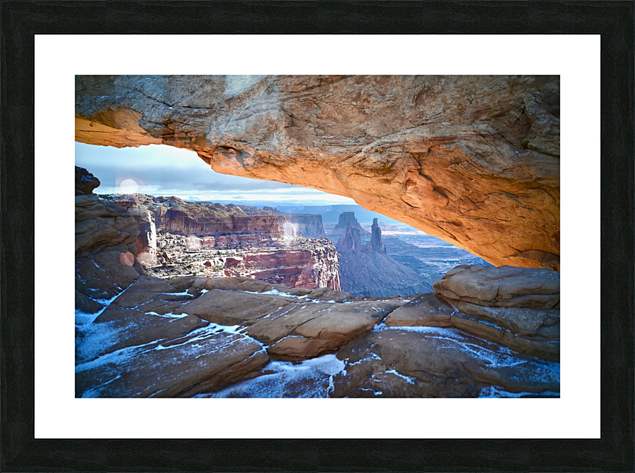 Mesa Arch Winter Right Side Picture Frame print