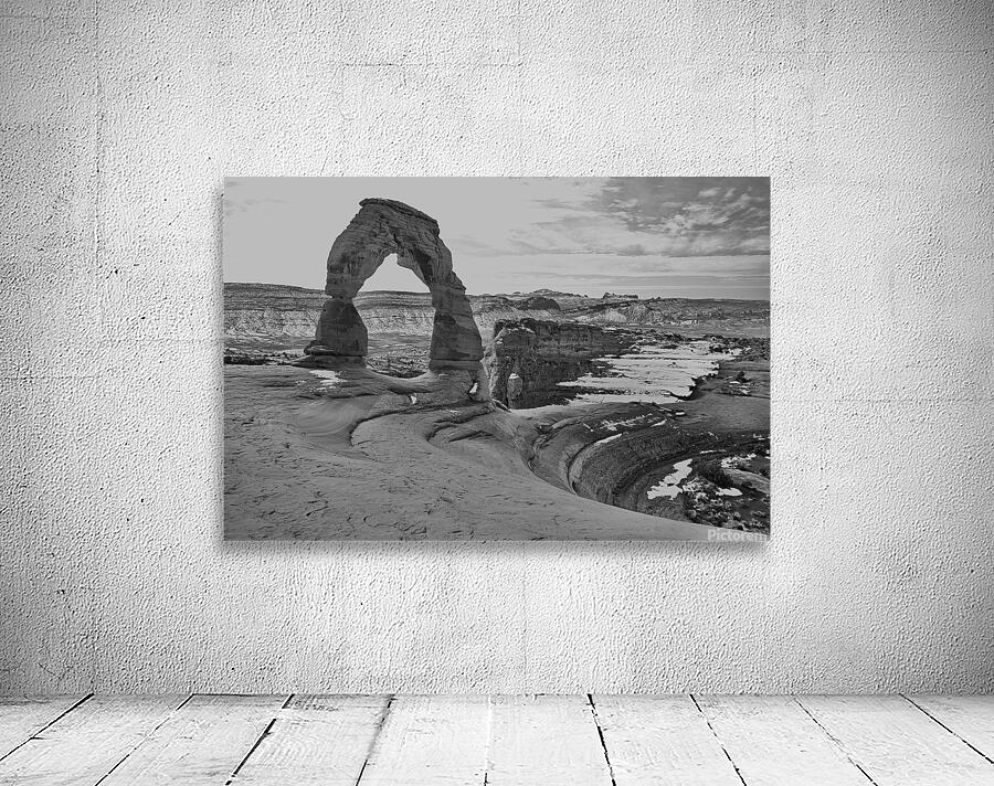 Delicate Arch BW Winter Wall Preview