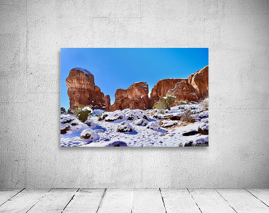 Elephant Arch in Winter Wall Preview