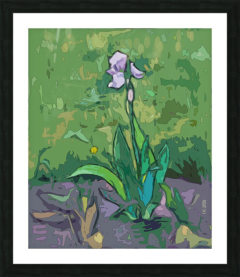 Iris[d] Picture Frame print