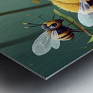 les abeilles  Metal print