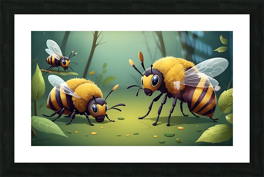 les abeilles  Picture Frame print