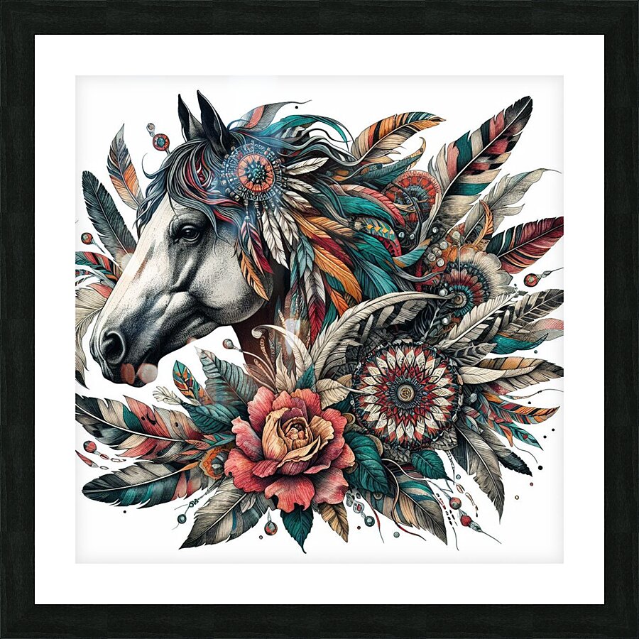 cheval art Picture Frame print