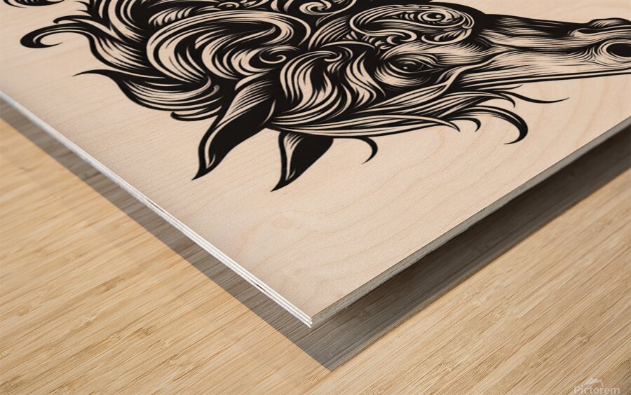 art cheval Wood print