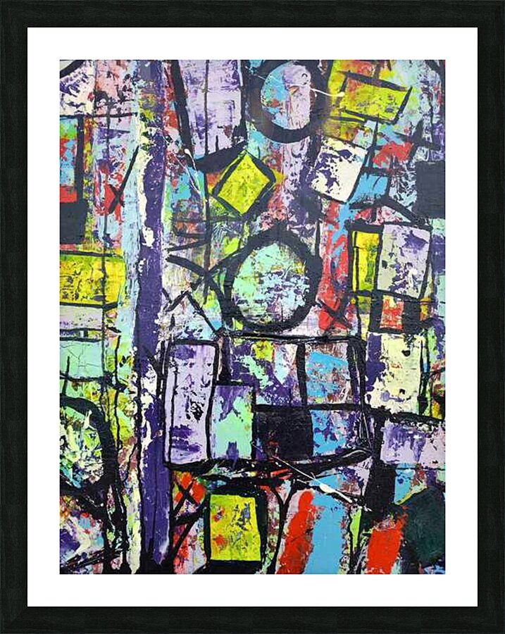 Structured Chaos Picture Frame print