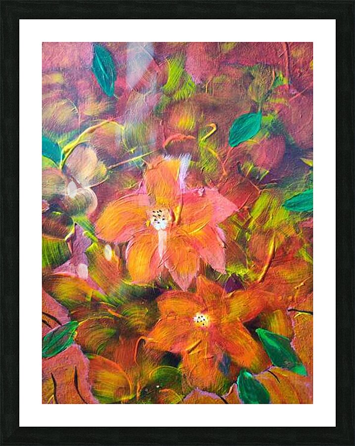 Swaying Petals Picture Frame print