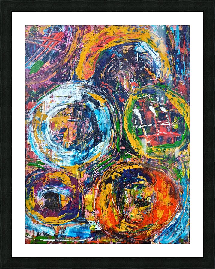 Color Whirlwind Picture Frame print