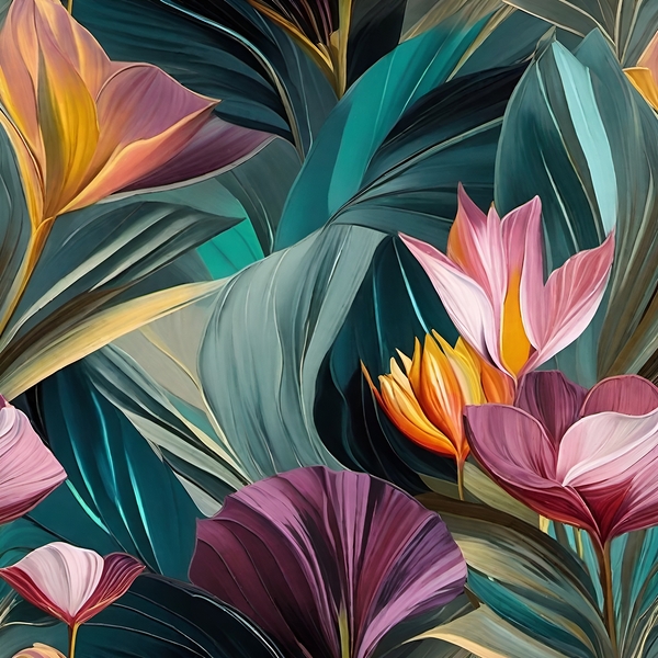Colorful Floral Art 12 Digital Download