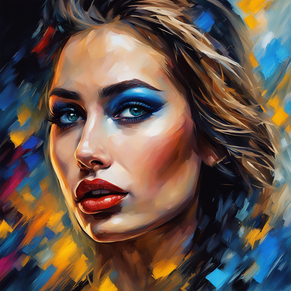 Painted Portrait 10 Digital Download