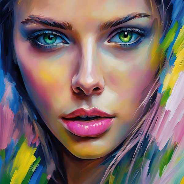 Painted Portrait 37 Digital Download