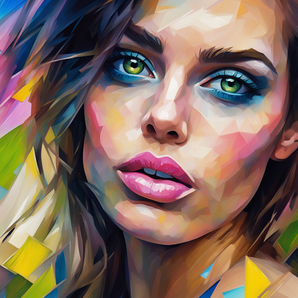 Painted Portrait 38 Digital Download