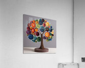 Colorful Paper Tree 12 Acrylic Print