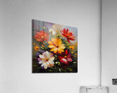 Colorful Floral Art 25 Acrylic Print