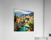 Coastal Village View Acrylic Print
