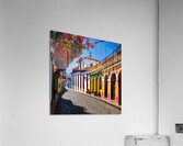 Colorful Cobblestone Street Acrylic Print