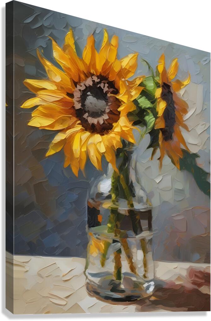 Flowerful Vase 17 Canvas Print