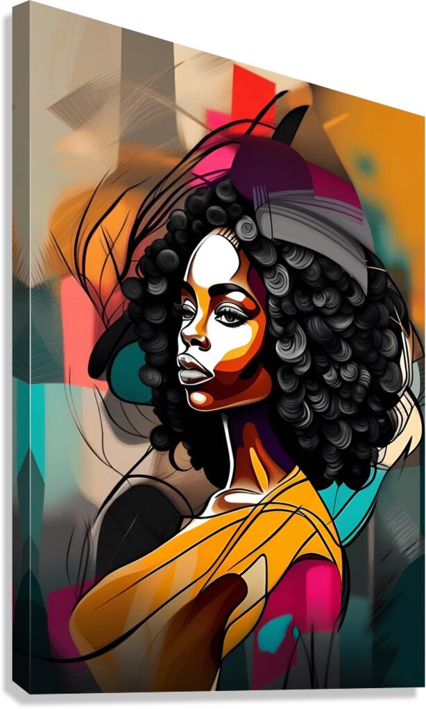 African Lady 16 Canvas Print
