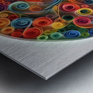 Colorful Paper Tree 16 Metal print