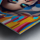 Colorful Abstract Portrait 80 Metal print