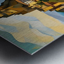 Sun-Kissed Cliffs Metal print