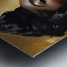 Gold and black 14 Metal print