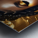 Gold and black 23 Metal print