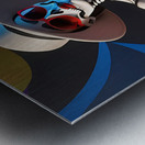 Skeletal Serenade A Hauntingly Elegant Portrait Metal print