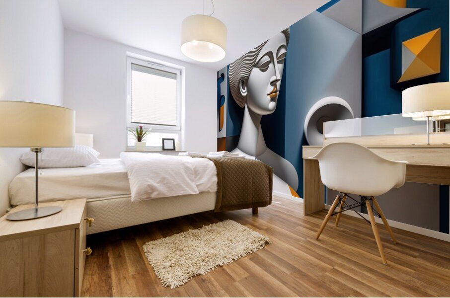 The Portrait of the Mind 10 Mural print