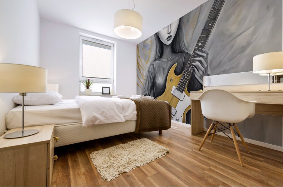 Guitar Ghost 18 Mural print