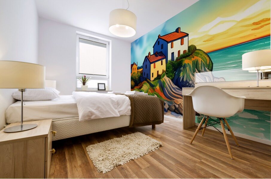 Village by the Sea 13 Mural print