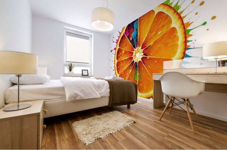 Abstract Orange 12 Mural print