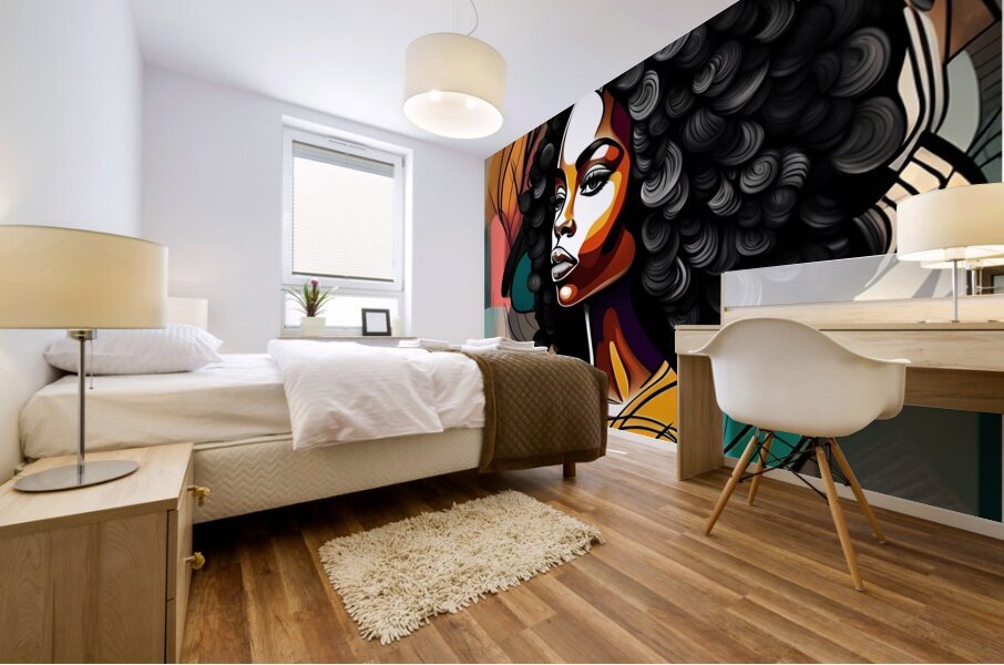 African Lady 16 Mural print