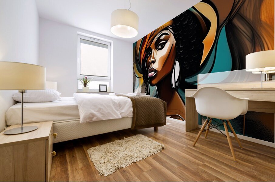 African Lady 40 Mural print