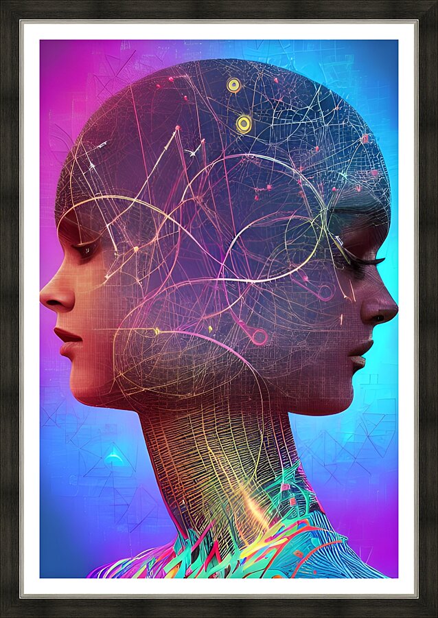 The Art of the Mind 83 Picture Frame print