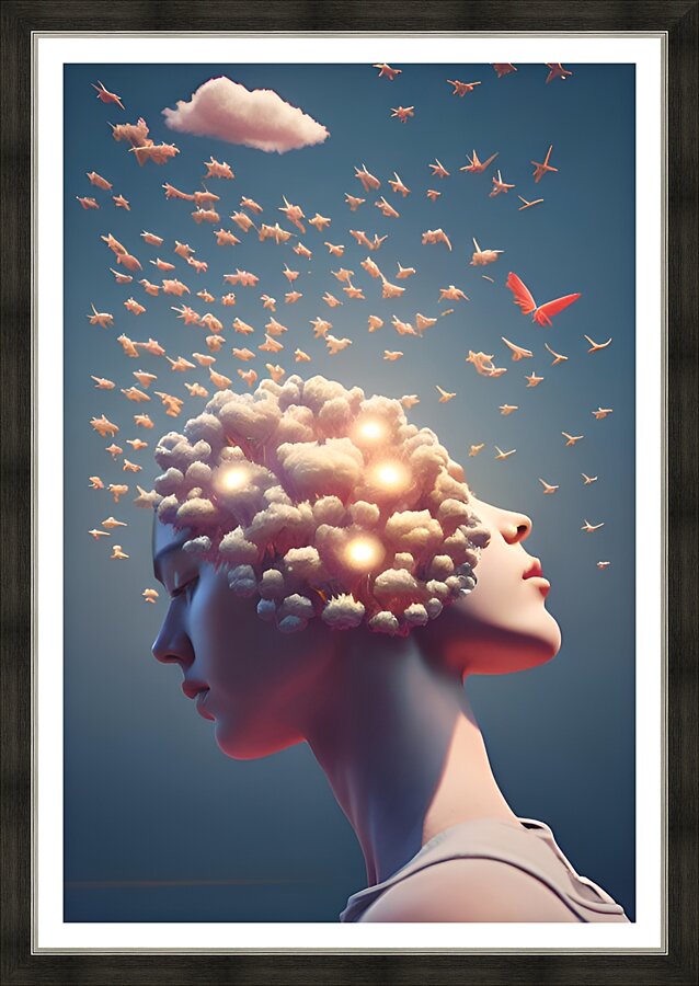 The Art of the Mind 90 Picture Frame print