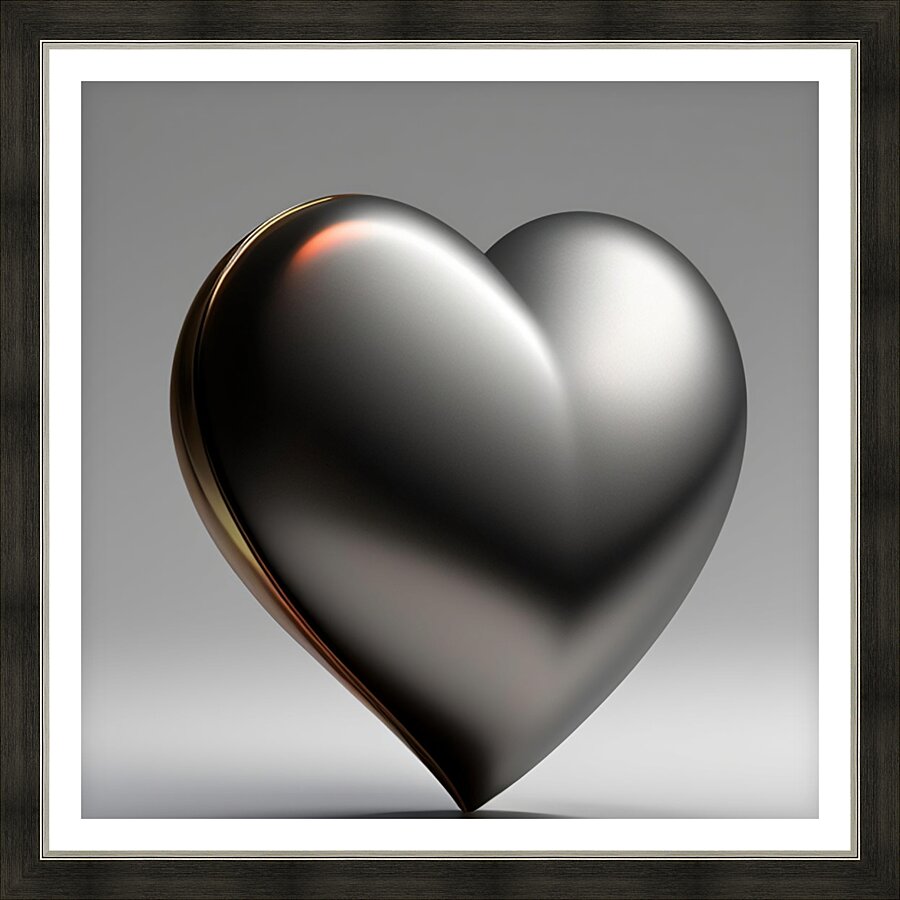 The Art of Heart Design 9 Picture Frame print