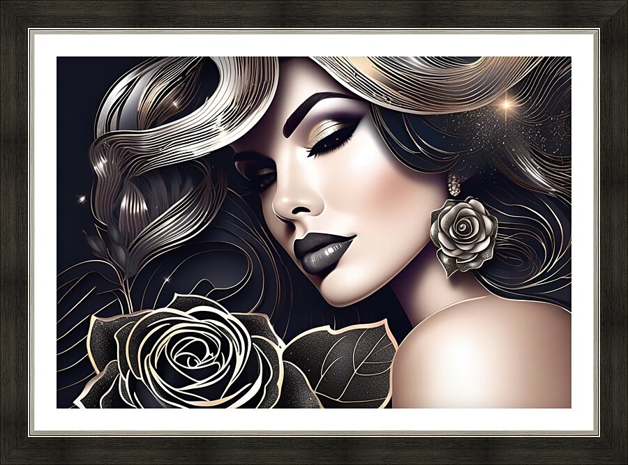 Rose of Elegance 14 Picture Frame print