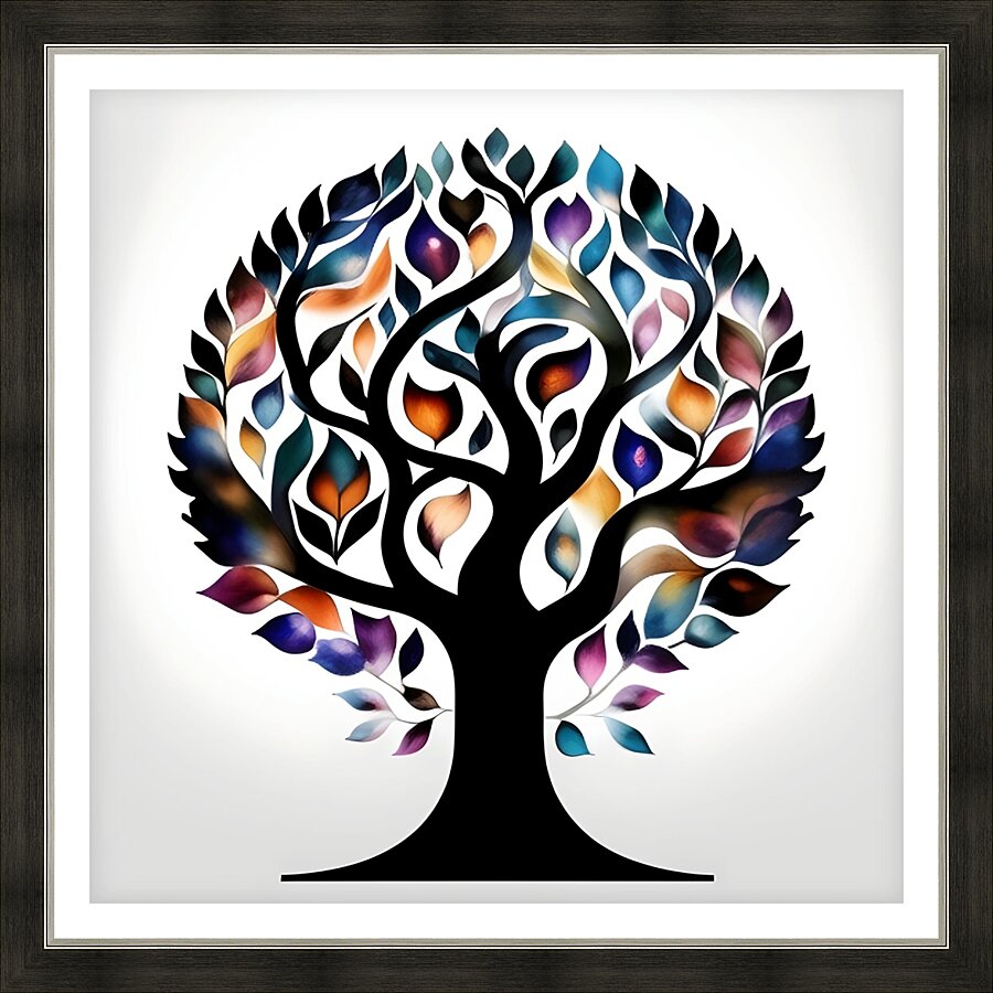 Artistic Tree of Life 16 Picture Frame print