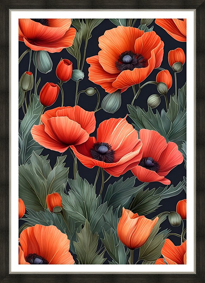 Floral Spectrum 16 Picture Frame print