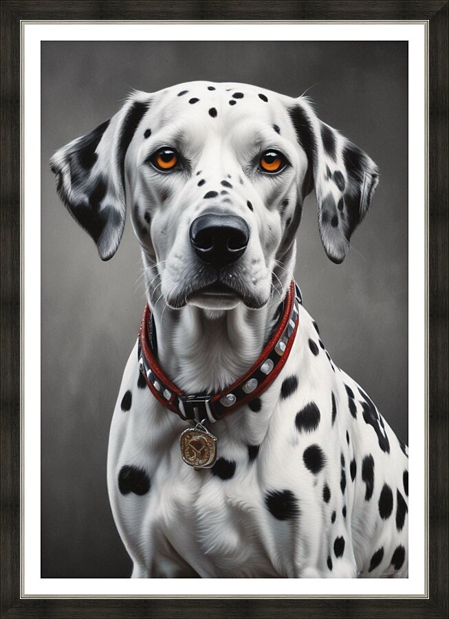 The Digital Dog Portrait 11 Picture Frame print
